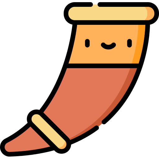 Drinking horn beer drink viking icon