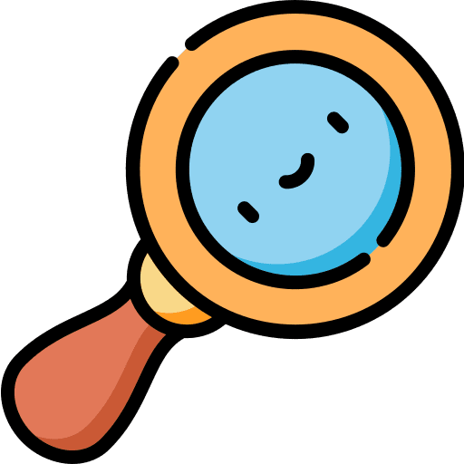 Magnifying glass detective zoom magnifying glass icon