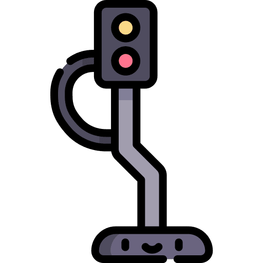 Metal detector protection construction and tools metal detector icon