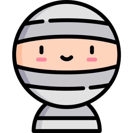 Mummy people scary terror icon