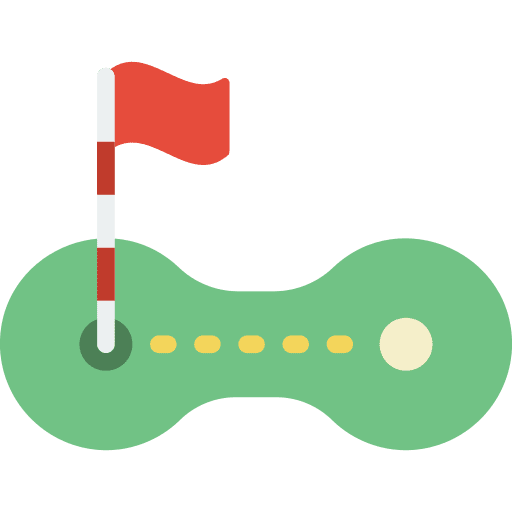 Distance distance golf birdie icon