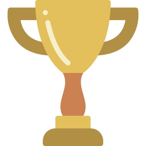 Trophy sports and competition marketing award icon