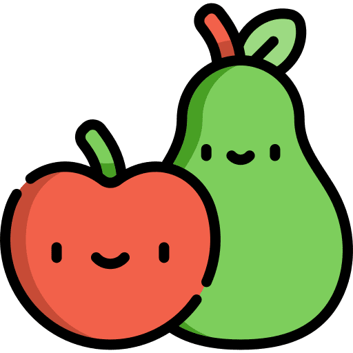 Apple pear vegan vegetarian icon