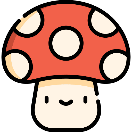 Mushroom muscaria fungi mushroom icon