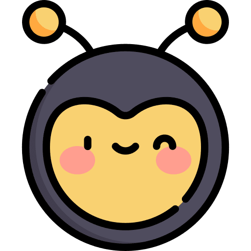 Bee animals insect wings icon