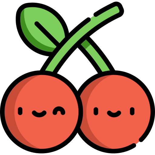 Cherries food and restaurant cherry healthy food icon