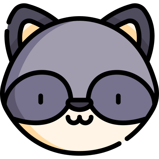 Racoon animal kingdom wild life animals icon