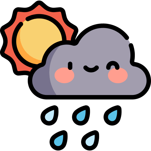 Cloudy cloudy rain raining icon
