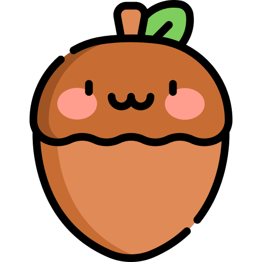 Hazelnut food and restaurant seed nature icon