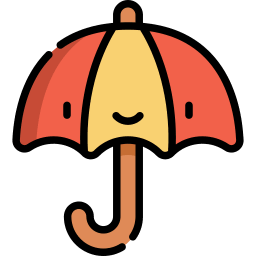 Umbrella weather rainy umbrella icon