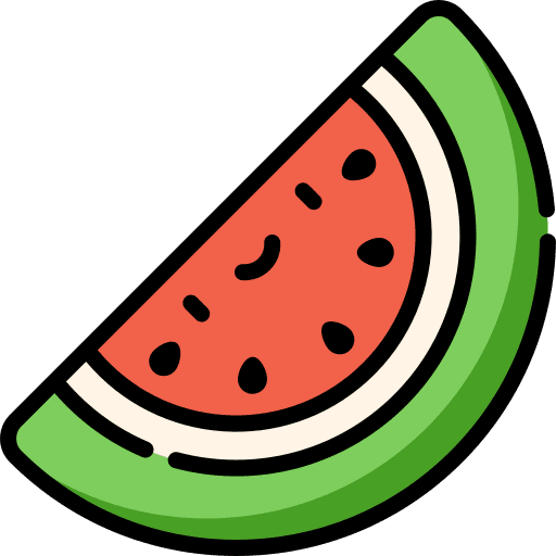 Watermelon vegan healthy food organic icon