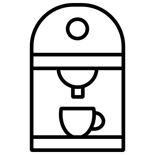 Coffee machine electronics espresso food and restaurant icon