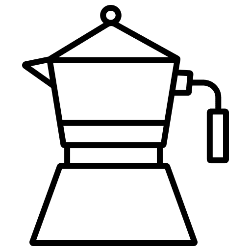 Moka pot coffee maker mocha moka pot icon