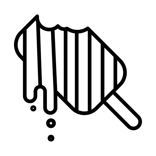 Candy popsicle stick stick ice icon