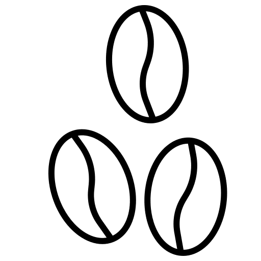 Coffee beans food and restaurant food snacks icon