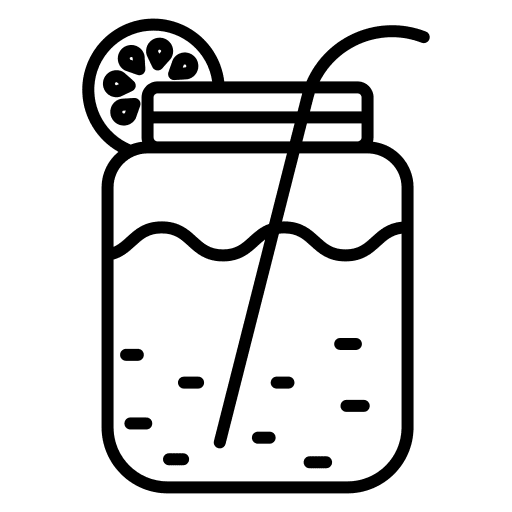 Fruit juice refreshment food and restaurant glass icon