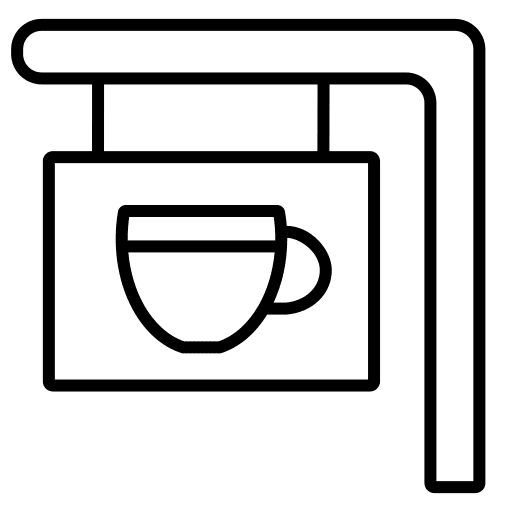 Signboard takeaway signboard cafe icon