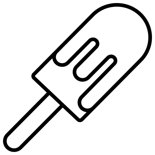 Candy popsicle stick dessert stick icon