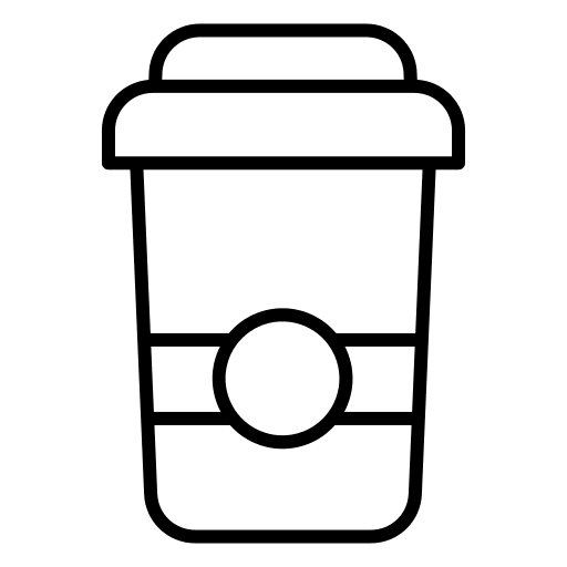 Coffee cup paper cup hot drink coffee shop icon