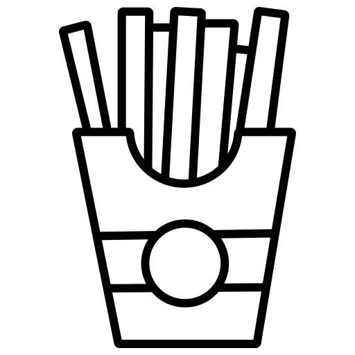 French fries french fries food potatoes icon