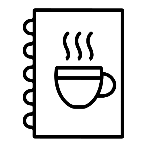 Menu food and restaurant coffee shop menu icon