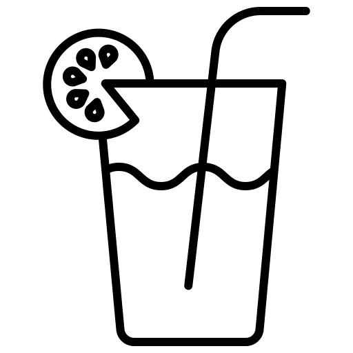 Orange juice drink food and restaurant orange juice icon