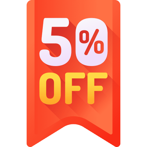 Discount sales commerce and shopping commerce icon