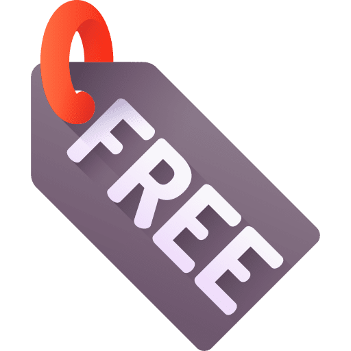 Free shopping store free sale label icon
