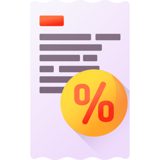 Receipt bill sales invoice icon
