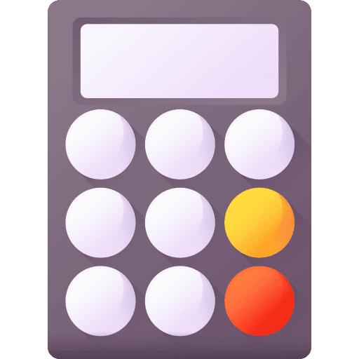 Calculator maths technology calculating icon