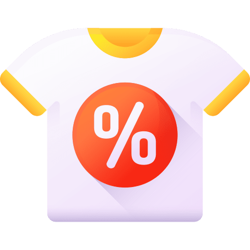 Tshirt discount clothes sale icon
