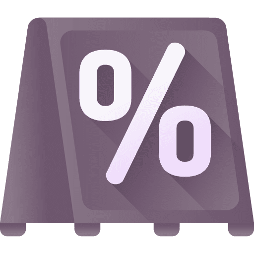 Discount discount commerce board icon