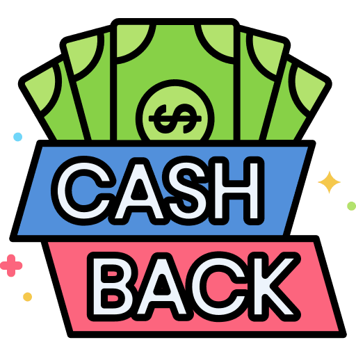 Cash back cash back circular arrows bills icon