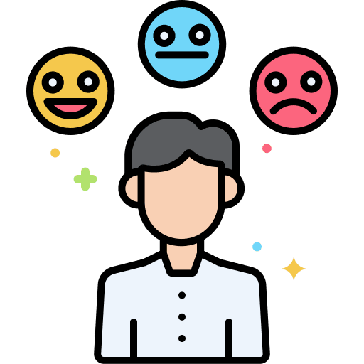 Man customer experience man business and finance icon