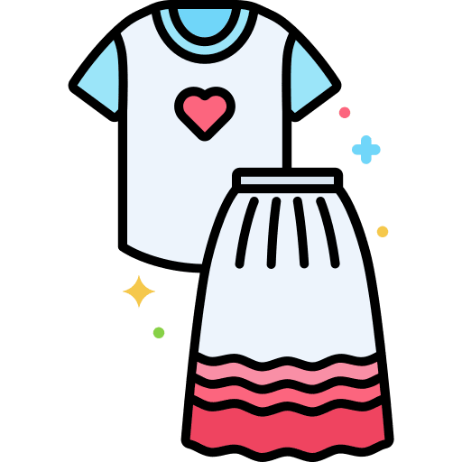 Woman clothes elegant dress people icon