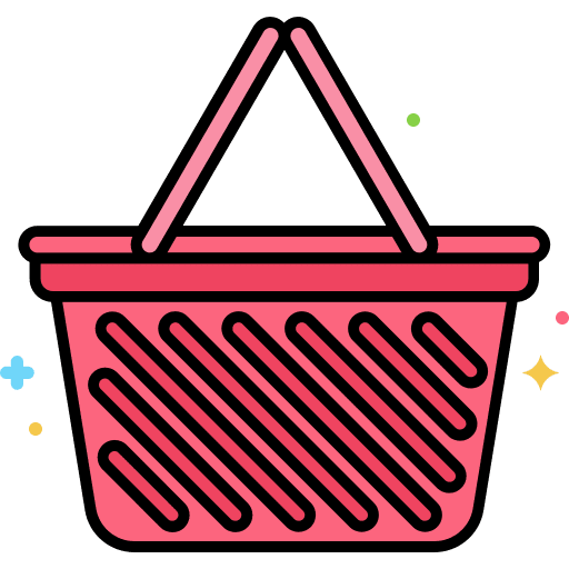 Basket shop supermarket shopping icon