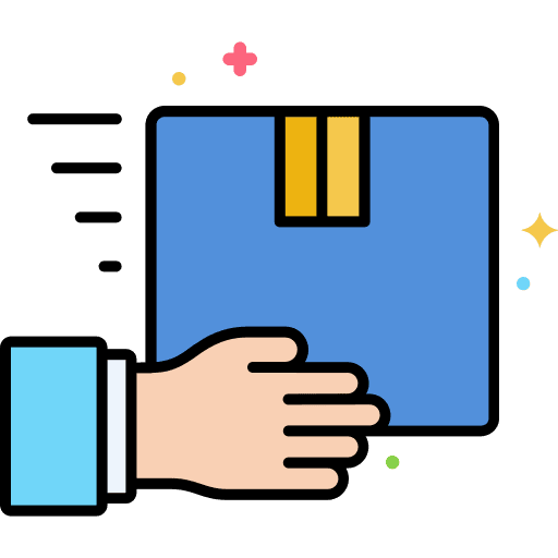 Box hand order hands and gestures icon
