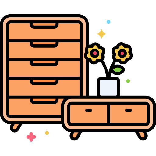 Chest of drawers elegant antique furniture icon