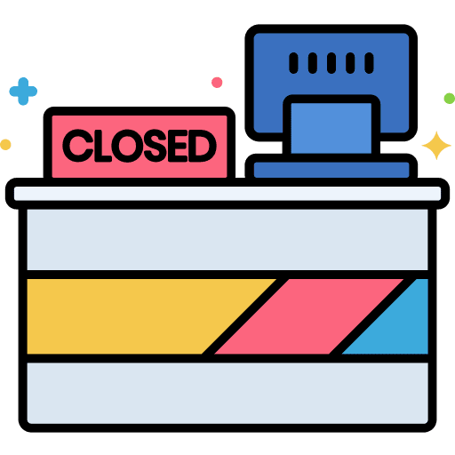 Counter counter register cash icon