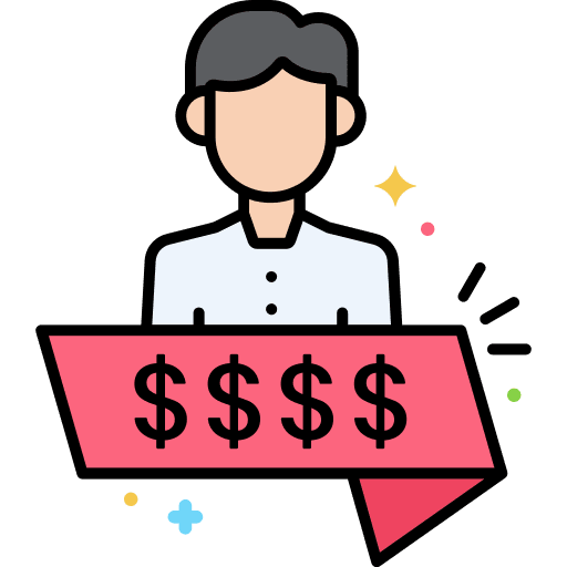 Man ribbon membership member icon