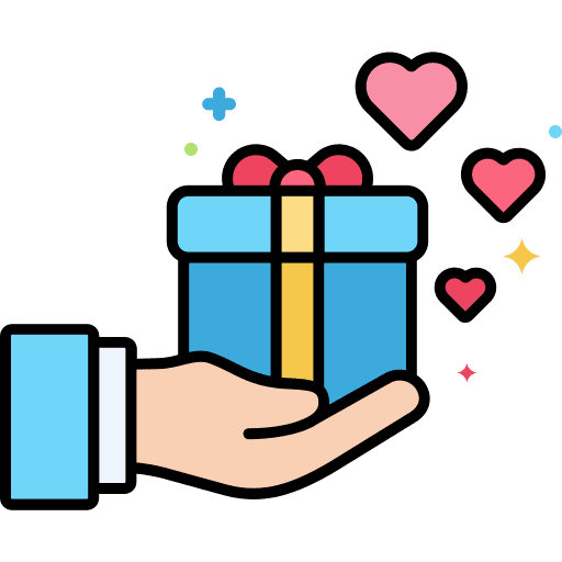 Present shipping and delivery present fashion icon