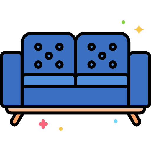 Sofa furniture sofa lamp icon