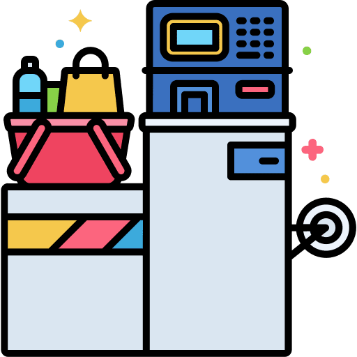 Cash register cash register commerce and shopping electronics icon