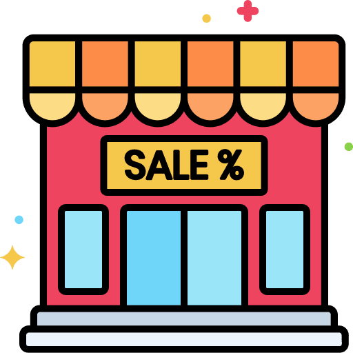 Store groceries shopper store icon