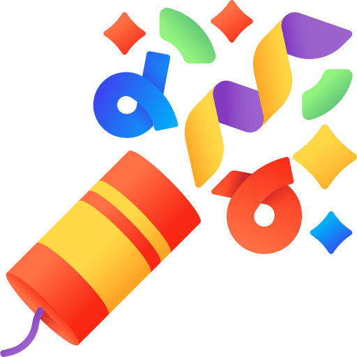 Confetti confetti new year holiday icon