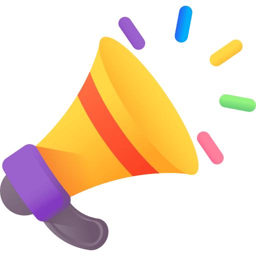 Megaphone birthday and party shout fun icon