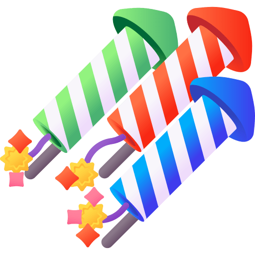 Fireworks celebration birthday and party fireworks icon