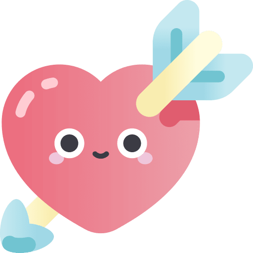 Heart fall in love cupid love icon