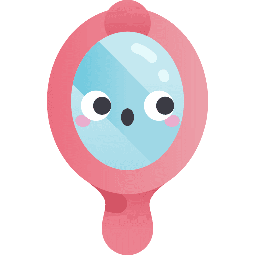 Mirror cage animal bird icon