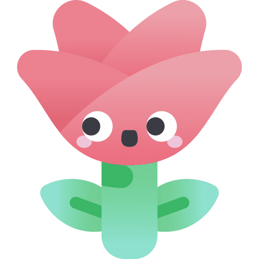 Rose nature petals botanical icon